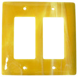 Double Wall Plate Decoration, Amber Swirl, 5x5