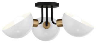 Crystorama Lighting Group GIG-810 Gigi 23"W Three Light Ceiling - Matte Black /