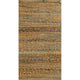 5" x 7" Seafoam and Tan Braided Stripe Area Rug