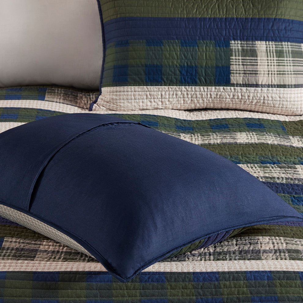 Woolrich Spruce Hill Oversized Cotton Quilt Mini Set, Green