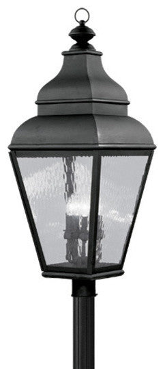 Exeter Outdoor Post Head, Black