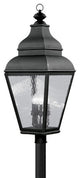 Exeter Outdoor Post Head, Black