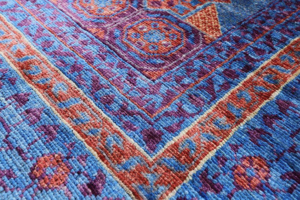 5' 8" X 8' 1" Mamluk Geometric Hand Knotted Wool Rug - Q12257