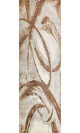 Damian Brown/Beige Rug, Brown, 2'7"x8' Runner