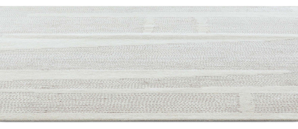 Obeetee Jaipur Modern Hand Tufted Rug, Ivory, 8'x10'