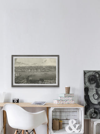 "Baltimore View" Framed Painting Print, 18x12