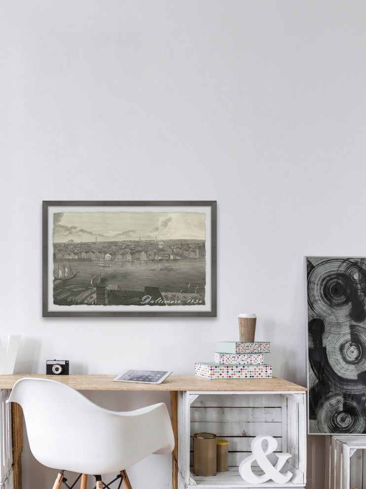 "Baltimore View" Framed Painting Print, 18x12
