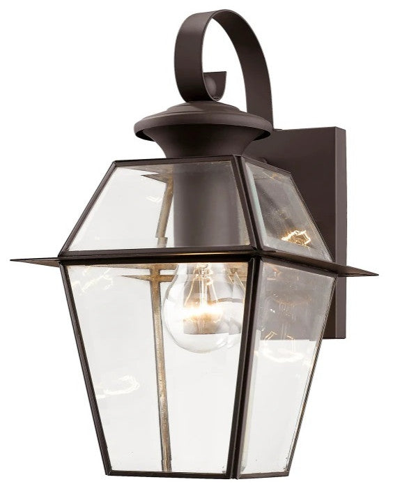 Livex Westover 1 Light 13" Tall Outdoor Wall Lantern, Bronze
