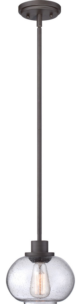 Trilogy 1-Light Mini Pendant, Old Bronze