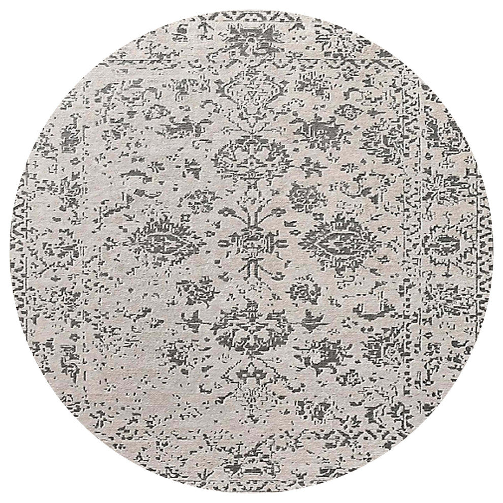 Ahgly Company Indoor Round Mid-Century Modern Area Rugs, 8' Round