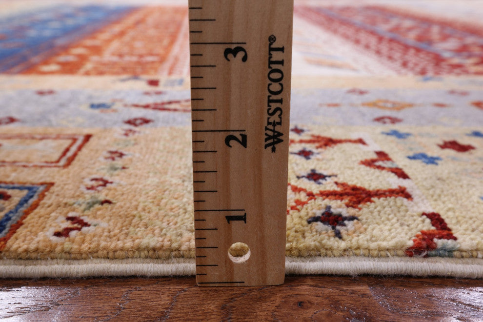 5' 1" X 6' 9" Tribal Persian Gabbeh Handmade Wool Rug Q6769
