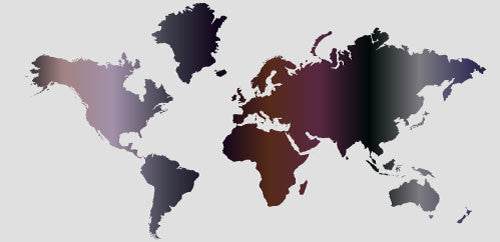 Studio Map Mural, Dark Purple, Peel and Stick, 8 Panels, 142"x69"