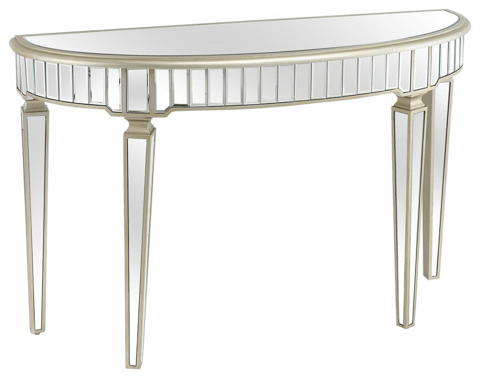Gold Accented Console Table