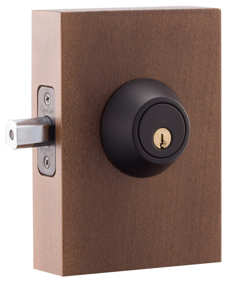 Single Cylinder Deadbolt, Black