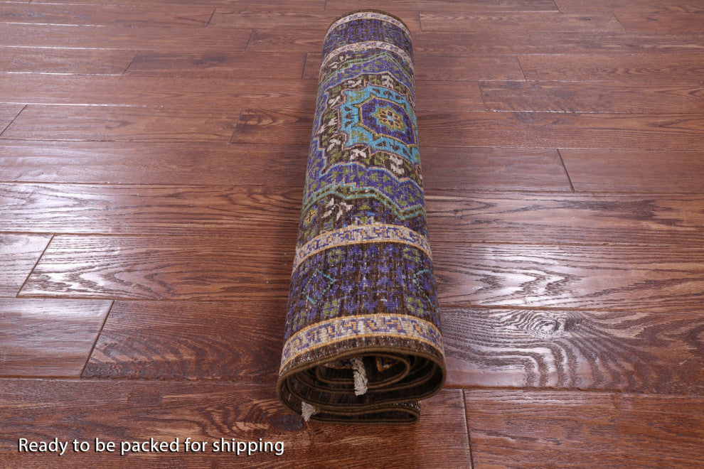 Mamluk Hand Knotted Wool Runner Rug 2' 8" X 7' 9" - Q12288