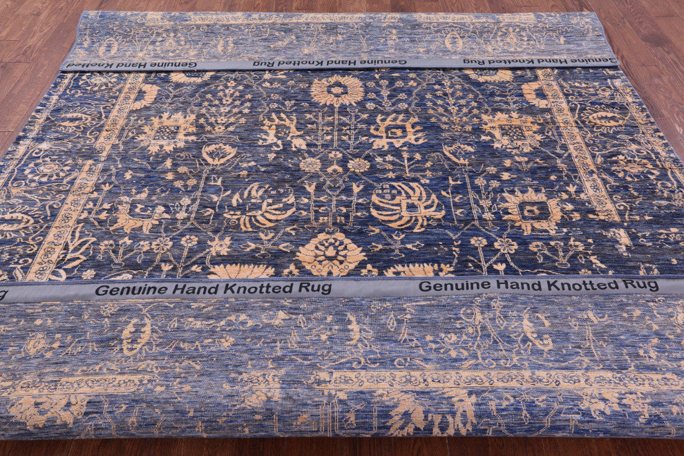 Wool & Silk Hand Knotted Persian Rug 8' 1" X 10' 1" - Q15801