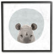 Baby Rhino Animal Kids Painting, 12"x12"