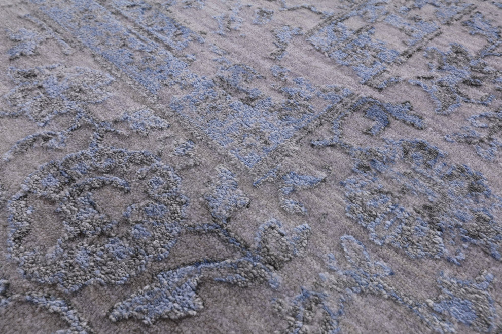 Wool and Silk Hand-Knotted Persian Rug 8' 1" X 10' 1" Q6257