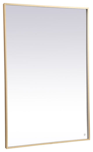 Modern Brass Led Mirror