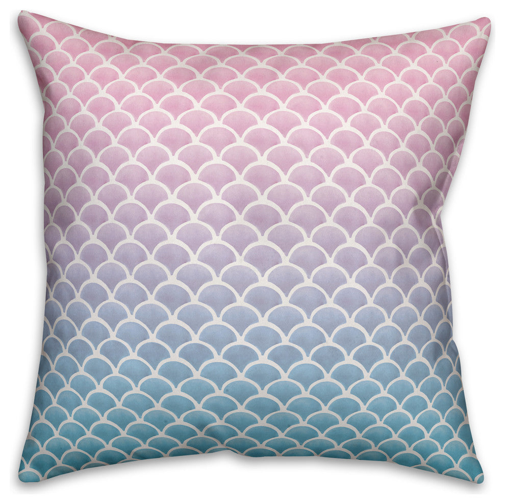 Mermaid Scales 16x16 Spun Poly Pillow