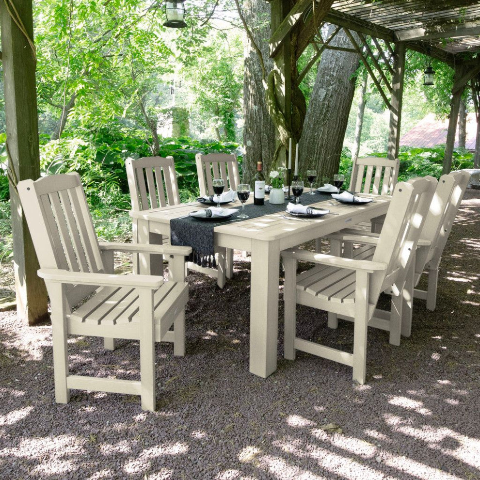 Lehigh 7-Piece Rectangle Dining Set, Whitewash