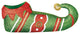 12" Metal Elf Shoes Green