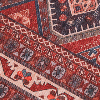 Amer Rugs Myra Georgia MYR-9 Red Power-loomed - 2'8" X 10' Runner Area Rug