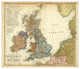 "Die Britischen Inseln: Volker und Sprachen, 1847" Paper Art, 18"x16"