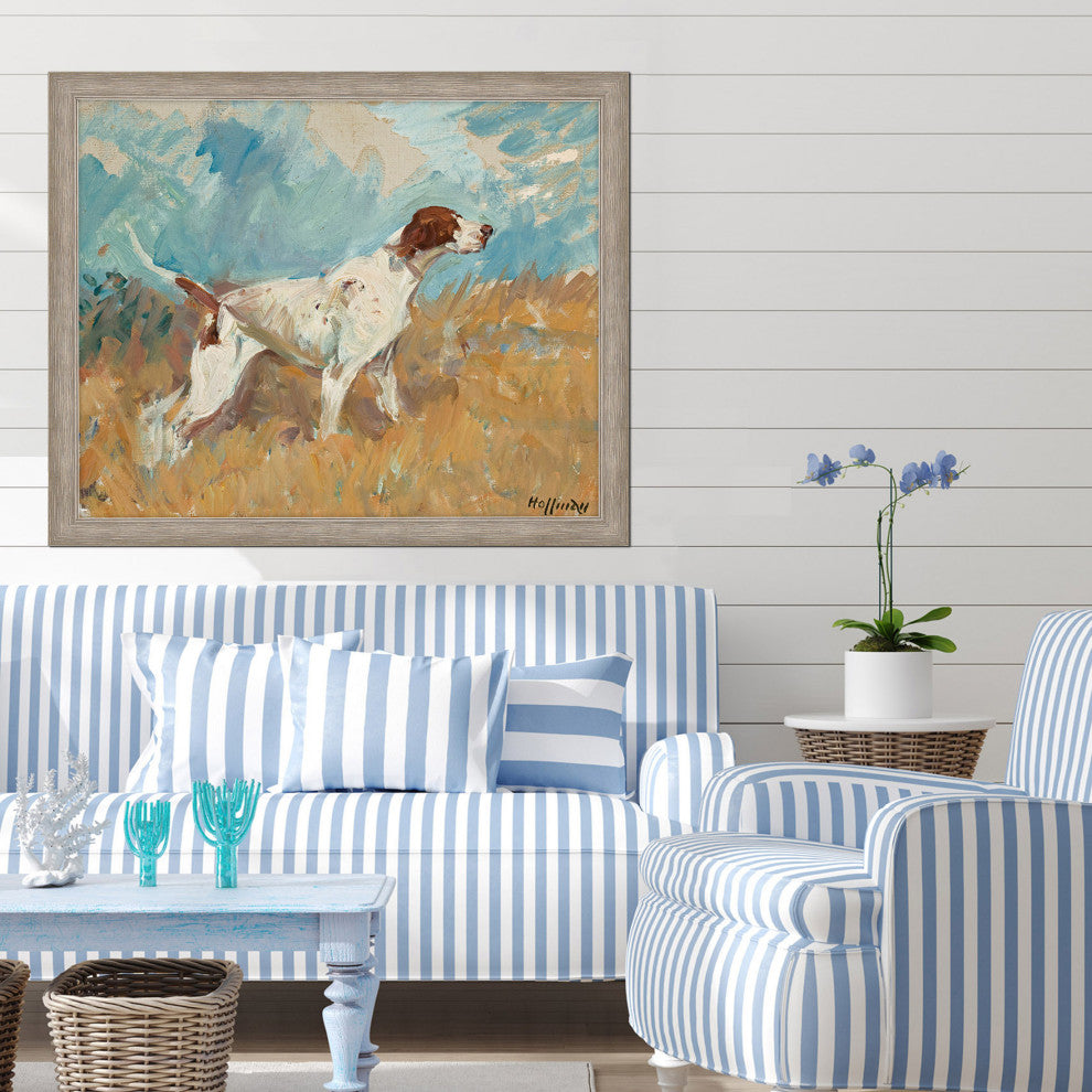 English Setter on Watch Artwork
