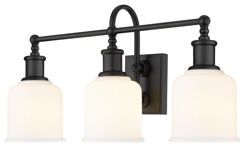 Zlite 733-3V-MB 3-Light Vanity, Matte Opal