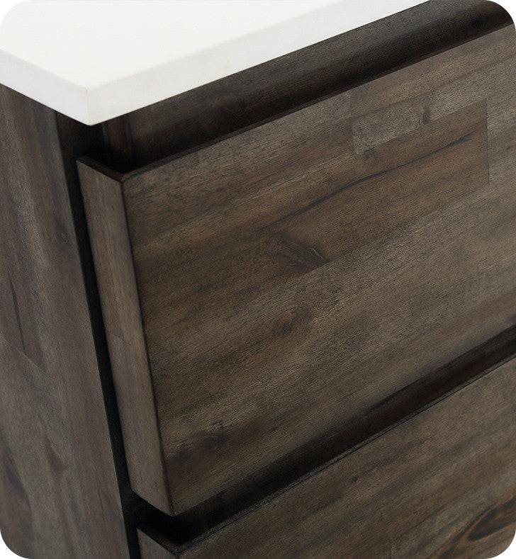 Formosa Floor Standing Double Sink Modern Bathroom Cabinet, 58"