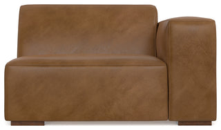 Rex Right-Arm Sofa Module in Genuine Leather