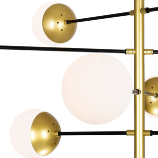 Compass 10 Light Chandelier With Medallion Gold Finish