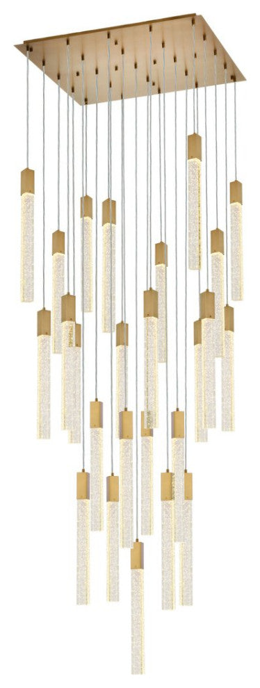 Wade 25-Light Pendant, Satin Gold