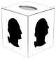 TB1744-Washington Silhouette Tissue Box Cover
