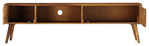 vidaXL TV Stand TV Unit Sideboard TV Console Media Cabinet Solid Sheesham Wood