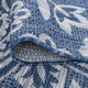 Savine Transitional Floral Navy Light Gray Indoor/Outdoor Rectangle Area Rug 5x8