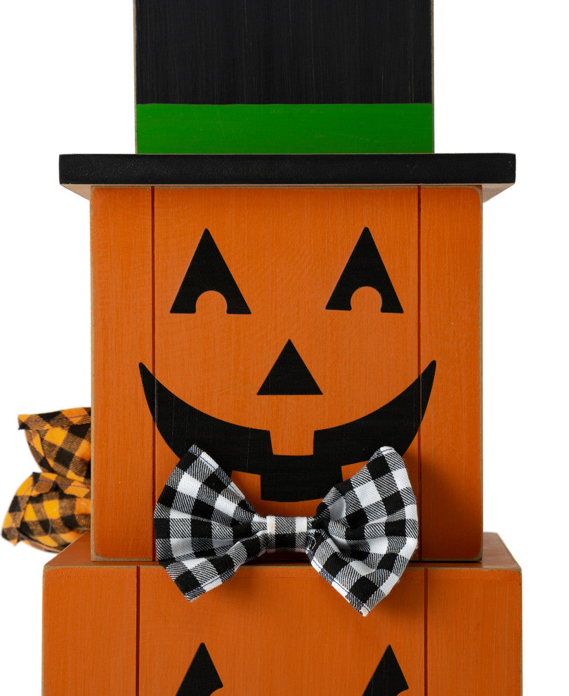 36"H Double Sided Wooden Porch Decor Halloween and Fall
