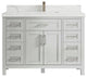 Cambridge 48 Single Sink Bath Vanity in Coventry Gray 2" Calacatta Laza