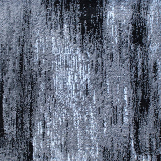Rylan Collection Abstract Pattern Area Rug-Grey - 2' x 7'