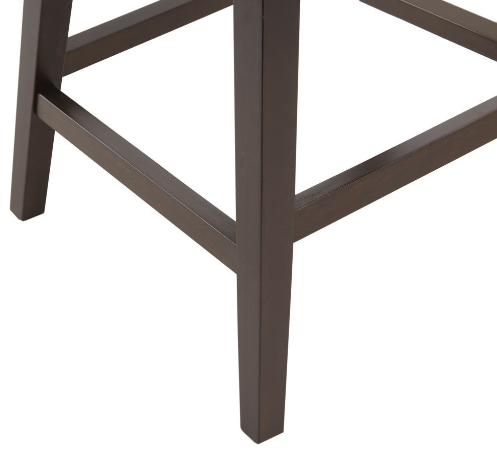 Madison Park Emmett Bar Stools Swivel Height Upholstered Counter Stool, Beige