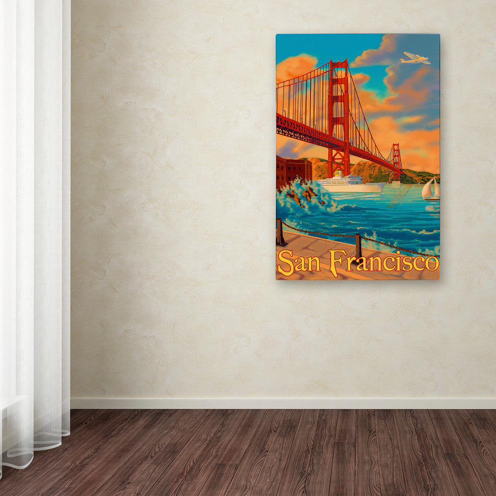 Lantern Press 'Bridge' Canvas Art, 16" x 24"