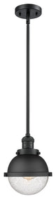 Innovations 201S-BK-HFS-64-BK Hampden 1 Light 7.25" Mini Pendant, Matte Black