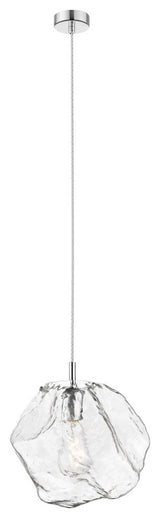 Boulder 1 Light pendant, Chrome Finish