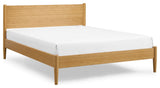 Ria Queen Platform Bed, Caramelized