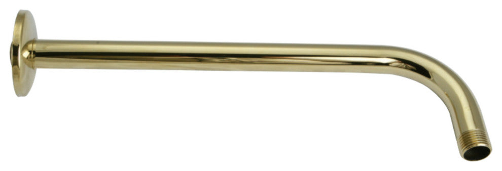 Kingston Brass 12" Rain Drop Shower Arm, Polished Brass