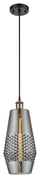 Innovations 516-1P-BAB-G683-7 1-Light Mini Pendant, Black Antique Brass