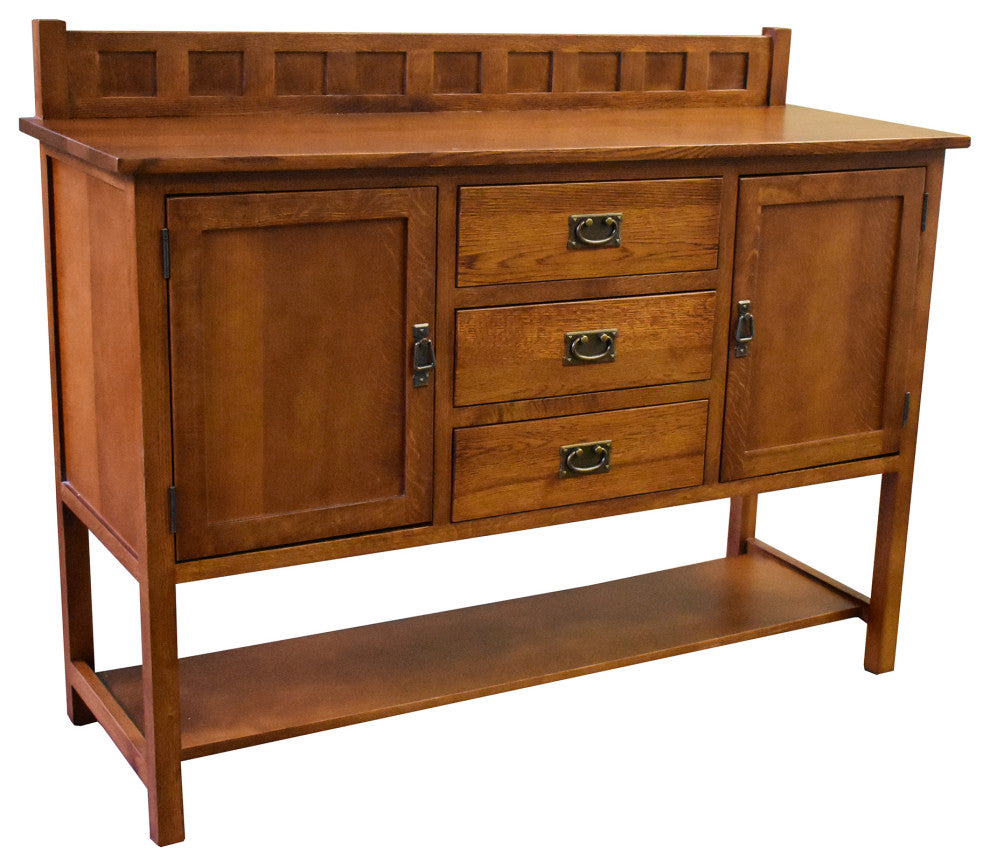 Mission Turner Sideboard with 3 Drawers and 2 Doors, Michael's Cherry (MC-A)