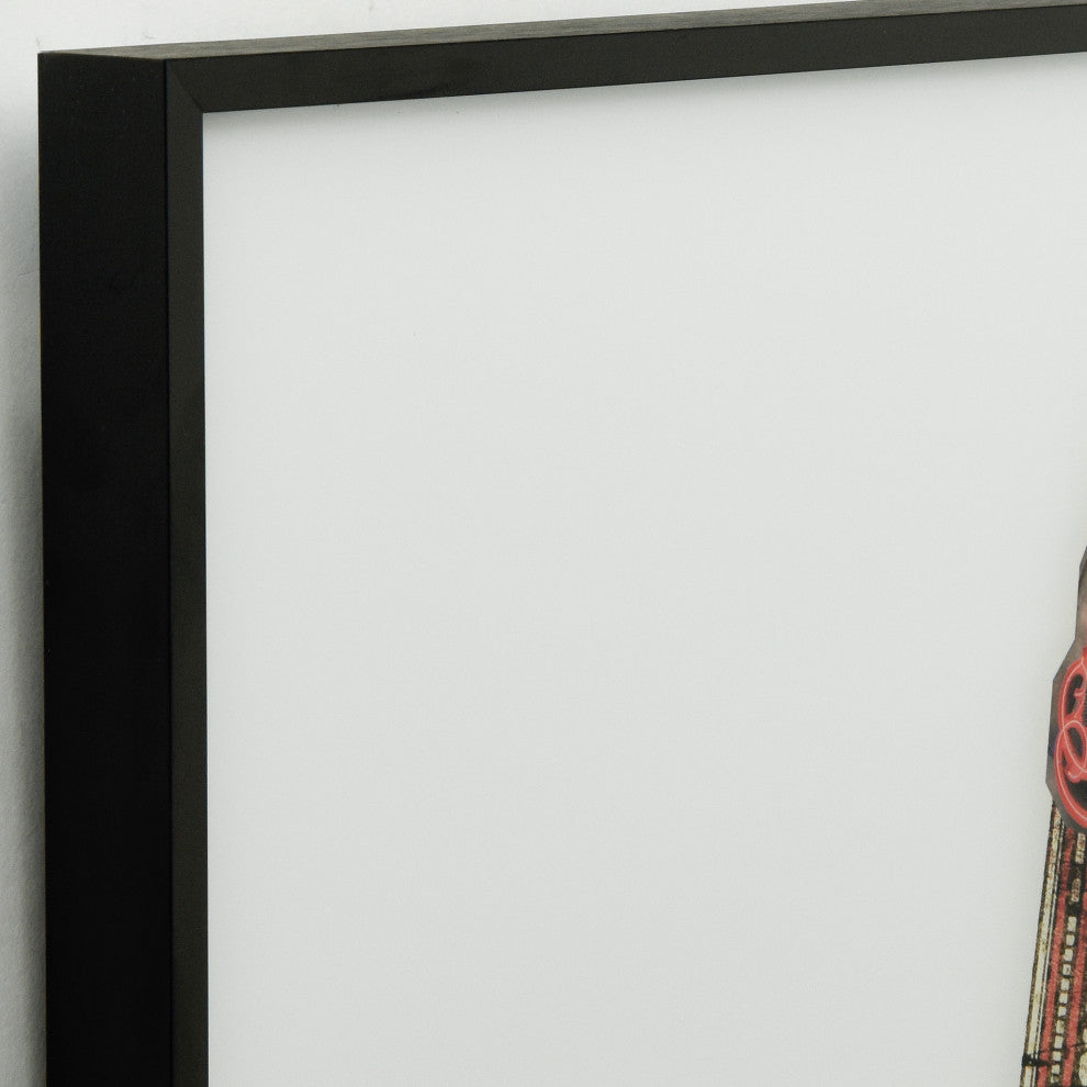 "Electric Guitar" Printed Wall Art With Black Anodized Aluminum Frame