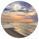Calm Sunset In Thailand Beach, Landscape Round Wall Art, 11"